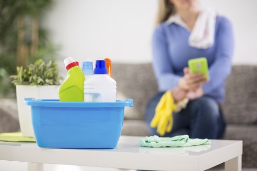 Local cleaning team preparing a property for final handover in Tufnellpark